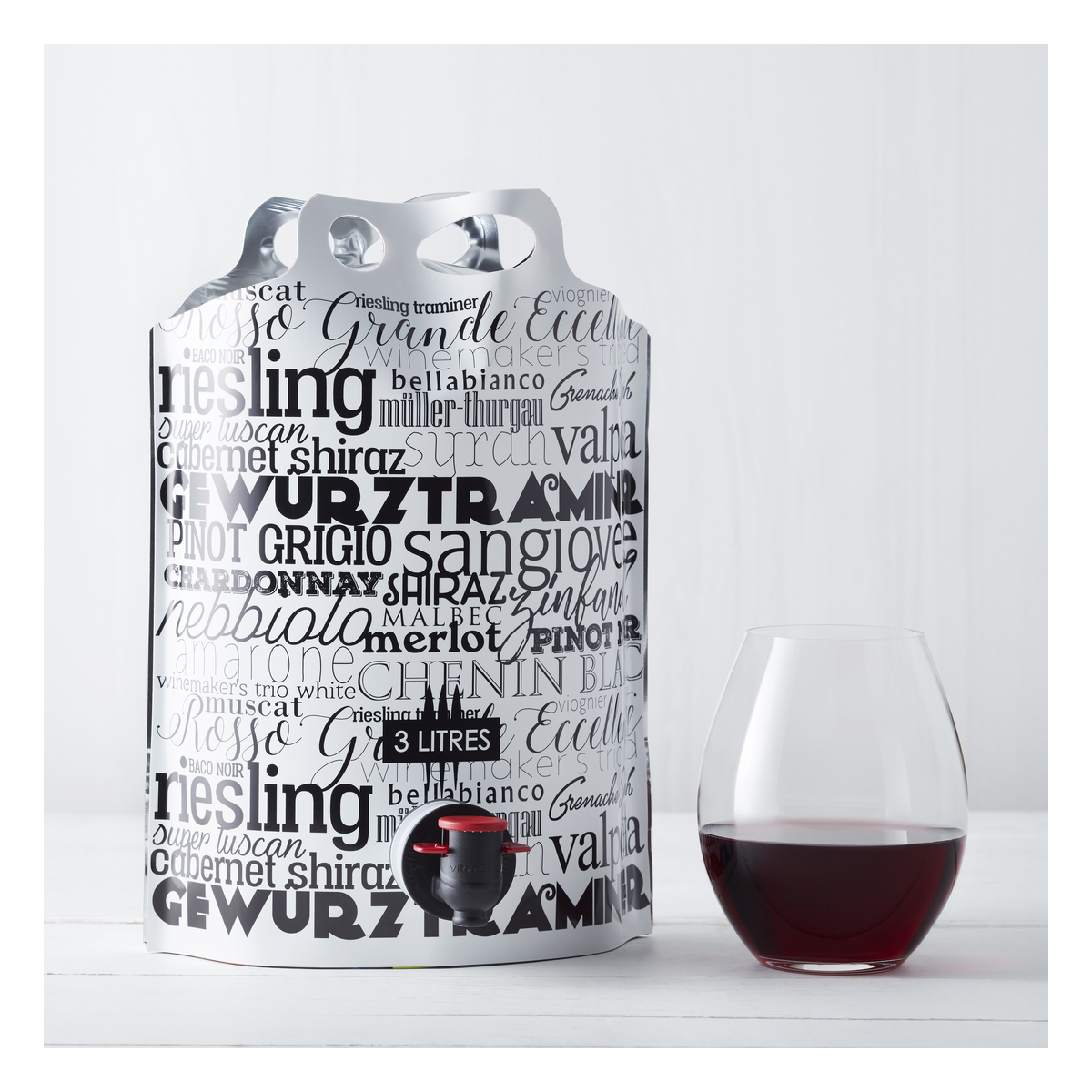 3L Wine Pouch with Spout