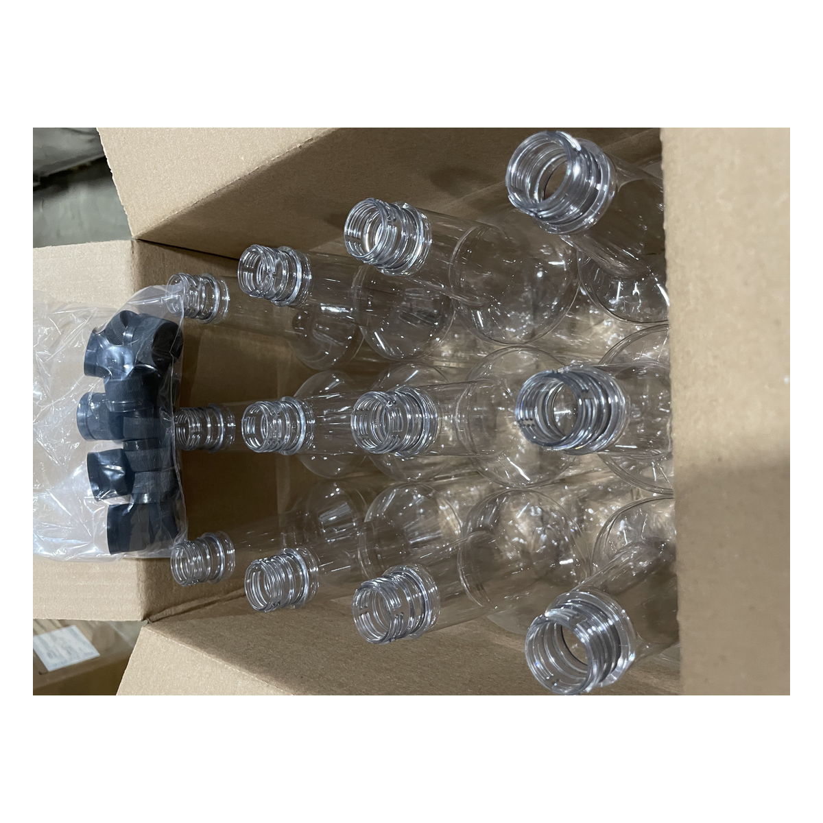 PET Bottles 1L Clear, 12/Case