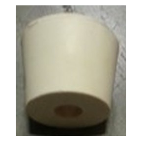 Rubber Bung #6.5 w/ Hole, 5/Pk
