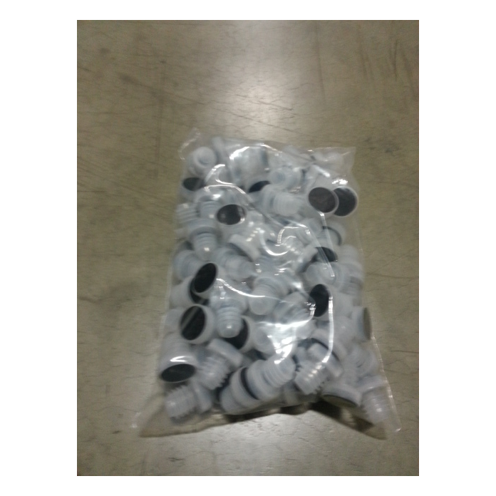"T" Stopper Plastic (100/Bag)